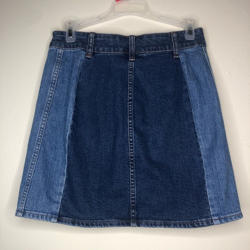 Madewell Two Tone Denim Skirt - Picture 7 of 8
